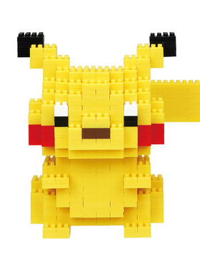 nanoblock小颗粒皮卡丘积木12+