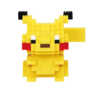 日本nanoblock小颗粒积木宝可梦皮卡丘豪华版手工DIY立体拼装玩具