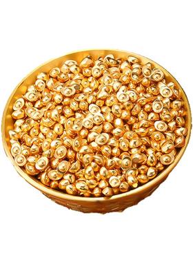 实心沙金仿金元宝小摆件家居供奉