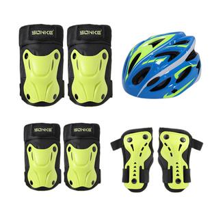 儿童3-15岁护具轮滑骑行装备滑板溜冰平衡自行车运动防摔护膝头盔