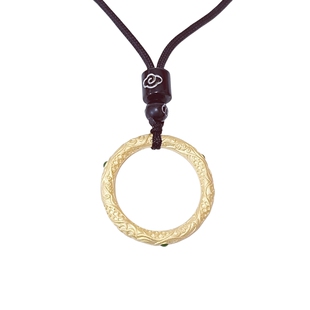 足银9999哪吒乾坤圈项链女男纯银实心古法吊坠新中式国风情侣礼物