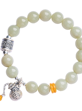 普陀山和田玉福袋手链轻奢精致