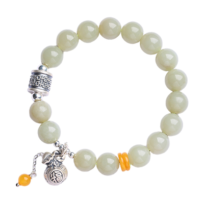 普陀山和田玉福袋手链轻奢精致