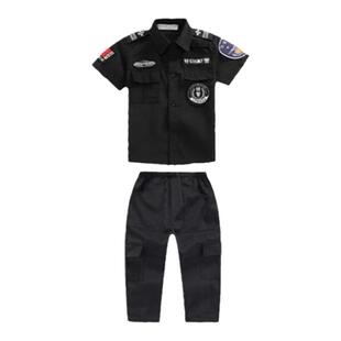儿童警服服保安男童小孩衣服玩具装备套装警察男孩警官服装演出服