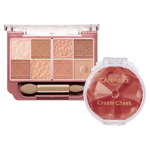 【套装】canmake/井田八色眼影盘+梦幻胭脂膏 腮红膏粉哑光微珠光