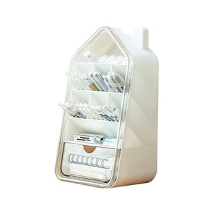 桌面梳妆台多层文具收纳盒置物架学习桌斜插大容量笔筒杂物整理盒