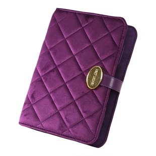 巴黎雅书册首饰收纳册富贵紫翻页防氧化首饰收纳盒高档精致礼物