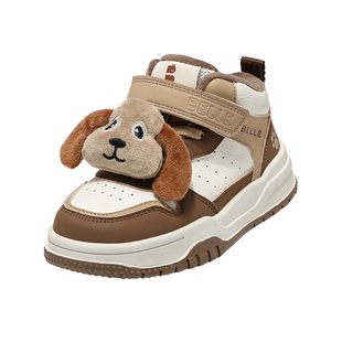 百丽童鞋儿童二棉鞋冬季2026新款女童保暖加绒运动鞋男童高帮板鞋