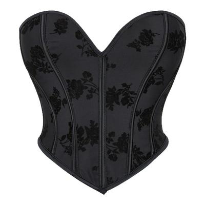 新款黑色抹胸聚拢塑身上衣跨境电