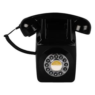 壁挂式仿古电话机欧式复古家用挂墙座机酒店床头柜旋转拨号盘固话