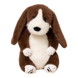 正版仿真小狗斑点狗巴吉度罗威纳犬公仔毛绒玩具狗狗玩偶生日礼物