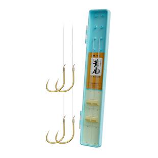 小凤仙黄尾子线双钩成品绑好短柄防缠细钩条白条鲫鱼黄尾专用鱼钩