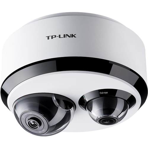 普联TP-LINK无线摄像头全景360度鱼眼双镜头wifi远程4G流量手机监控吸顶高清夜视家用店铺室内55T2智能摄影头
