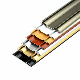 加厚免开槽移门双门轨道加宽导轨衣柜趟门滑槽推拉门双位滑轨配件