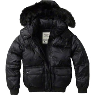 Abercrombie Fitch小鹿AF冬季风衣中长款外套女夹克加厚棉衣棉服