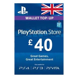 GBP40 PlayStation Network Card UK 英服PSN充值卡40磅PS5/PS4