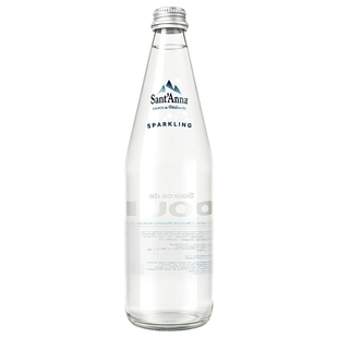 法国进口SantAnna圣安娜矿泉水750ml*12玻璃瓶整箱高端天然饮用水