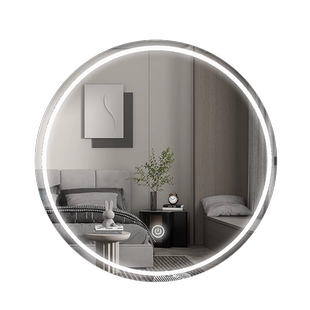 化妆镜壁挂2025新款主卧梳妆镜挂墙智能触摸屏led带灯梳妆台镜子