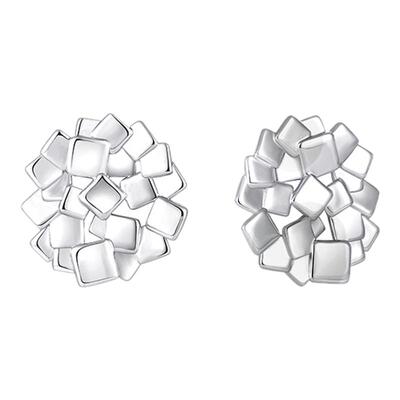 VEKE「影像诗」925银针小众设计韩式耳环耳钉SE18220A