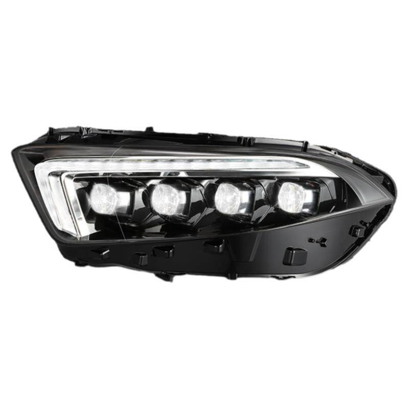 适用于奔驰A级大灯A180A200W177改装一抹蓝LED日行灯流光大灯总成