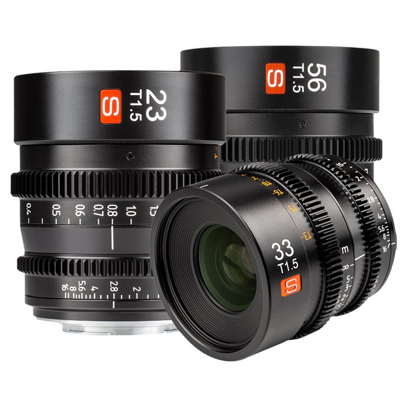 唯卓仕23/33/56mmT1.5电影镜头