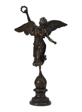 欧式黄铜胜利女神工艺品桌面摆件