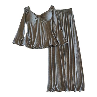 莫代尔带胸垫睡衣女纯欲风家居服