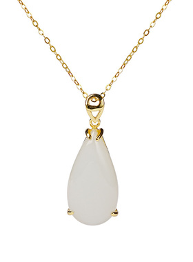 宫里上新天然和田玉项链