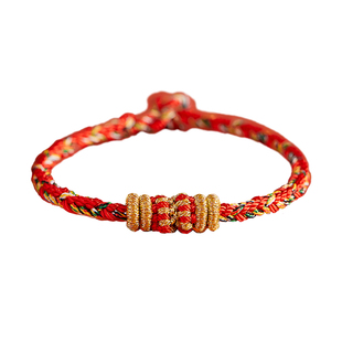 2026属马本命年守护神红绳手链女礼物手工编织情侣手绳男款饰品