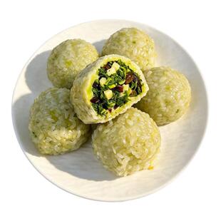 宁波特产手工春三鲜糯米团子黑芝麻豆沙馅零食糕点肉松艾草青汁团