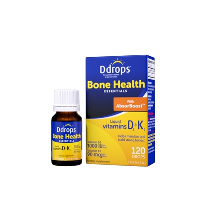 【D3+K2】Ddrops成人维生素D3+K2