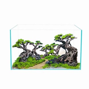 侧滤背滤鱼缸亚克力挡沙板定制溢流区挡水板鱼栏栅挡砂热弯鱼梳