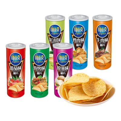 可比克105g经典罐装薯片