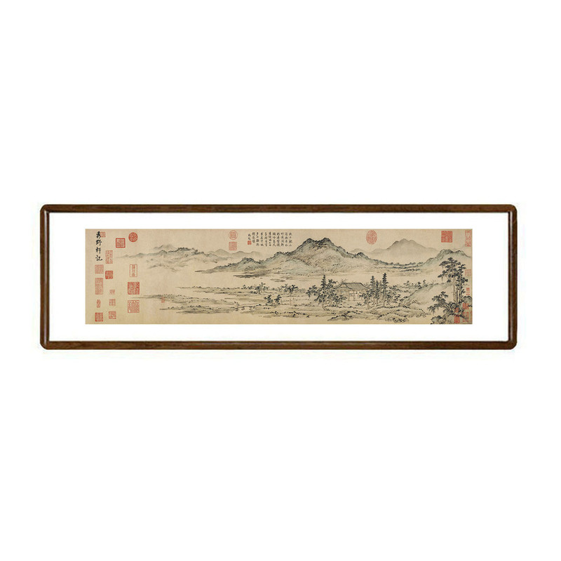 明朱德润秀野轩图山水画挂画