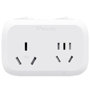 公牛16a空调插座转换器大功率一转二插排插线板16安转10a转换插头