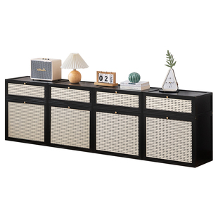 电视柜客厅2025新款家用落地电视机柜子组合小户型实木中古风卧室