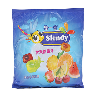 俄罗斯国家馆进口KDV营养水果夹心软糖蜻蜓喜糖网红休闲零食500g