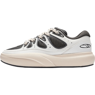 安踏龟背竹男板鞋厚底增高面包鞋潮流运动鞋112548074