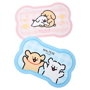 有点淘气线条小狗吸水脚垫卫生间浴室防滑地垫家用ins风小地毯