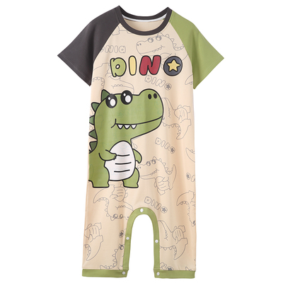 儿童睡袋纯棉男童纯棉连体衣睡衣