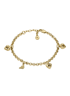 【自营】Armani阿玛尼LOVE系列爱心手链女金色高级感时尚送女友