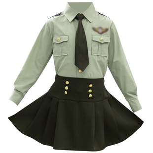 儿童升旗手仪仗队套装警察服小学生合唱服舞蹈角色扮演运动会演出