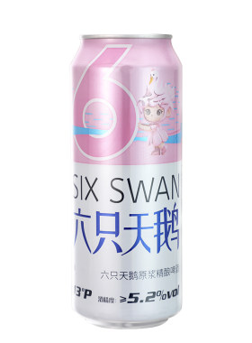 六只天鹅网红款原浆精酿啤酒听装500ml*3罐尝鲜装酿造中浓度酒水