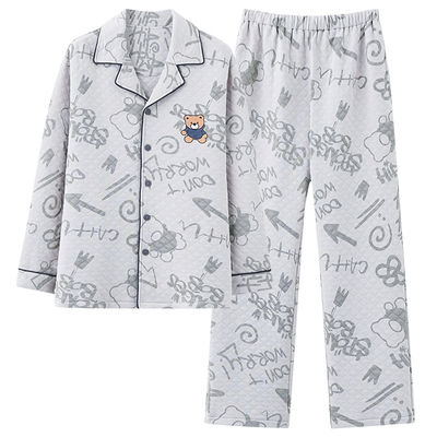 芬腾正品冬男空气棉家居服可外穿