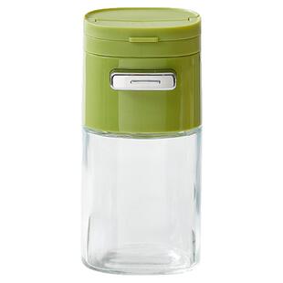 二合一定量调味罐调料盒玻璃厨房用调料罐防潮密封调味罐家用盐罐