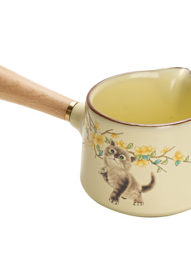 汝窑侧把公道杯陶瓷泡茶分茶器