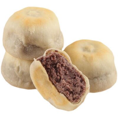 【顺丰】九度七冰皮红豆饼手工面包绿豆饼传统老式糕点孕妇零食