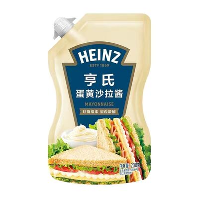 亨氏香甜蛋黄沙拉酱蜂蜜芥末酱轻食家用水果蔬菜烘焙汉堡包三明治