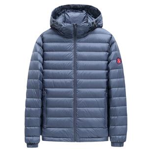 鸭鸭轻薄款羽绒服男2025秋冬新品休闲直筒短款连帽百搭保暖外套Y