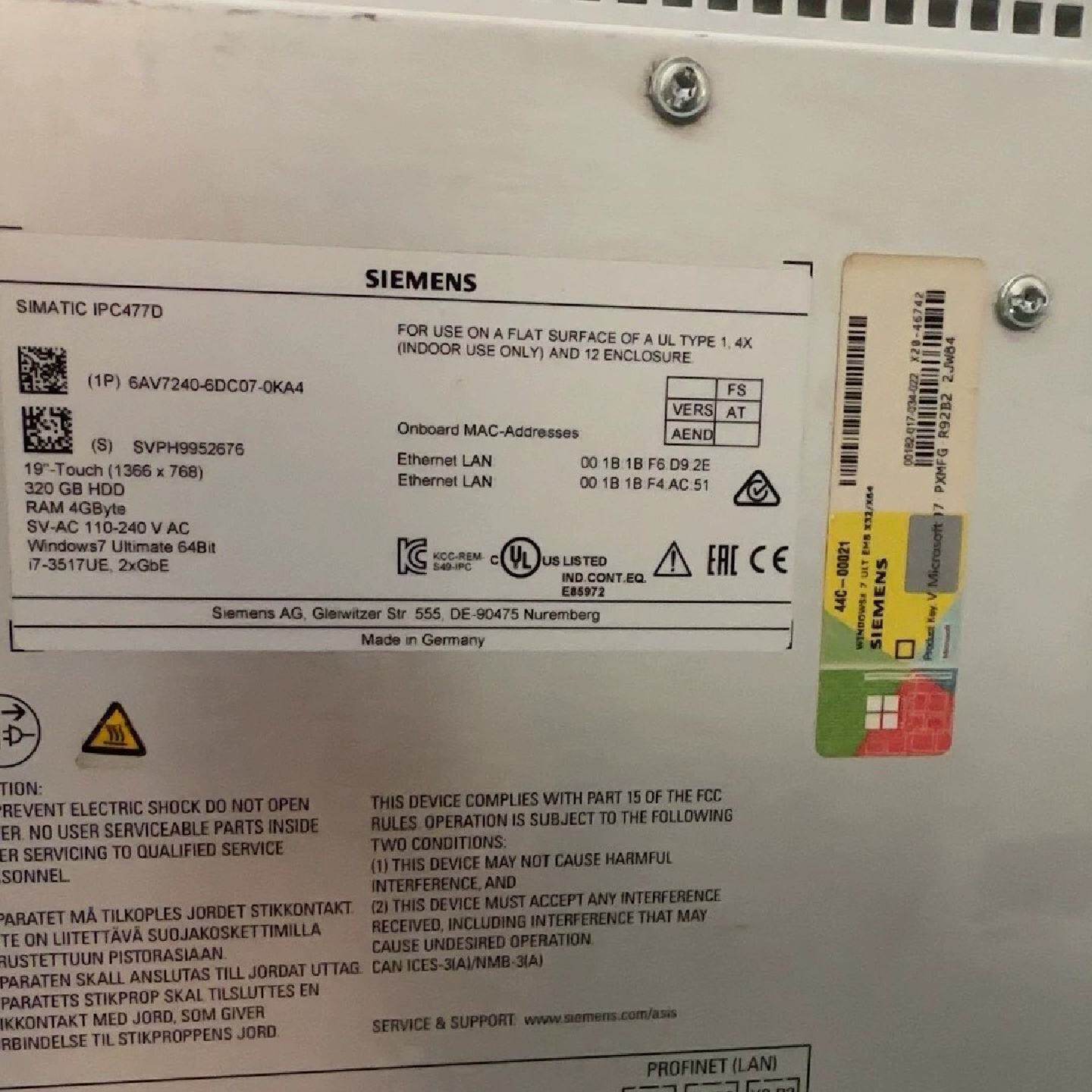 议价6AV7240-6DC07-0KA4橙色新功能完好议价出
